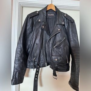 Wilson's vintage motorcycle leather jacket